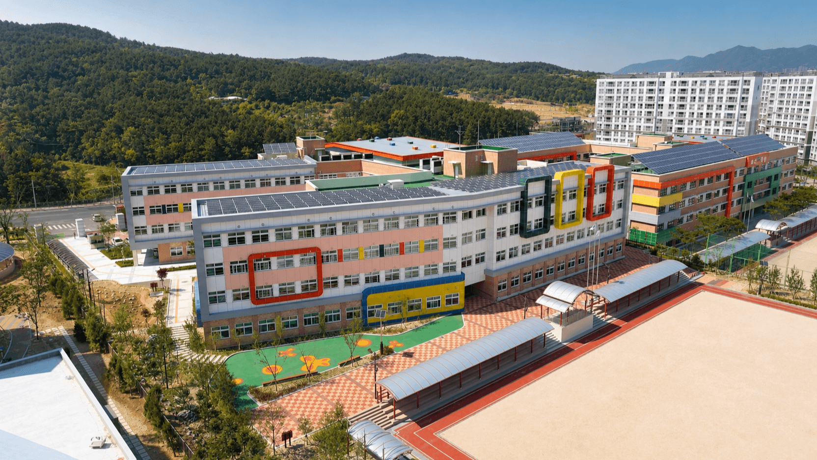 울산 외솔초등학교 신축공사 — 오르디온 모듈러 건축 시공 실적